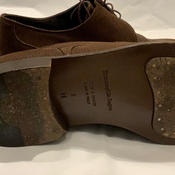 ERMENEGILDO ZEGNA MEN LEATHER SHOES US 9 - Picture 6 of 6